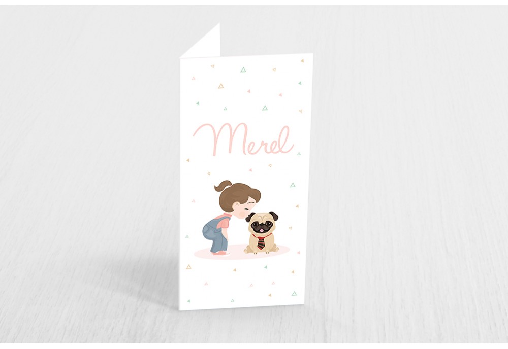 Meisje met mopshondje Meisje met mopshondje